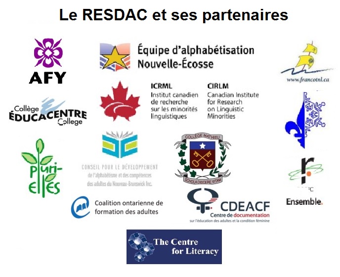 Logos des partenaires du RESDAC
