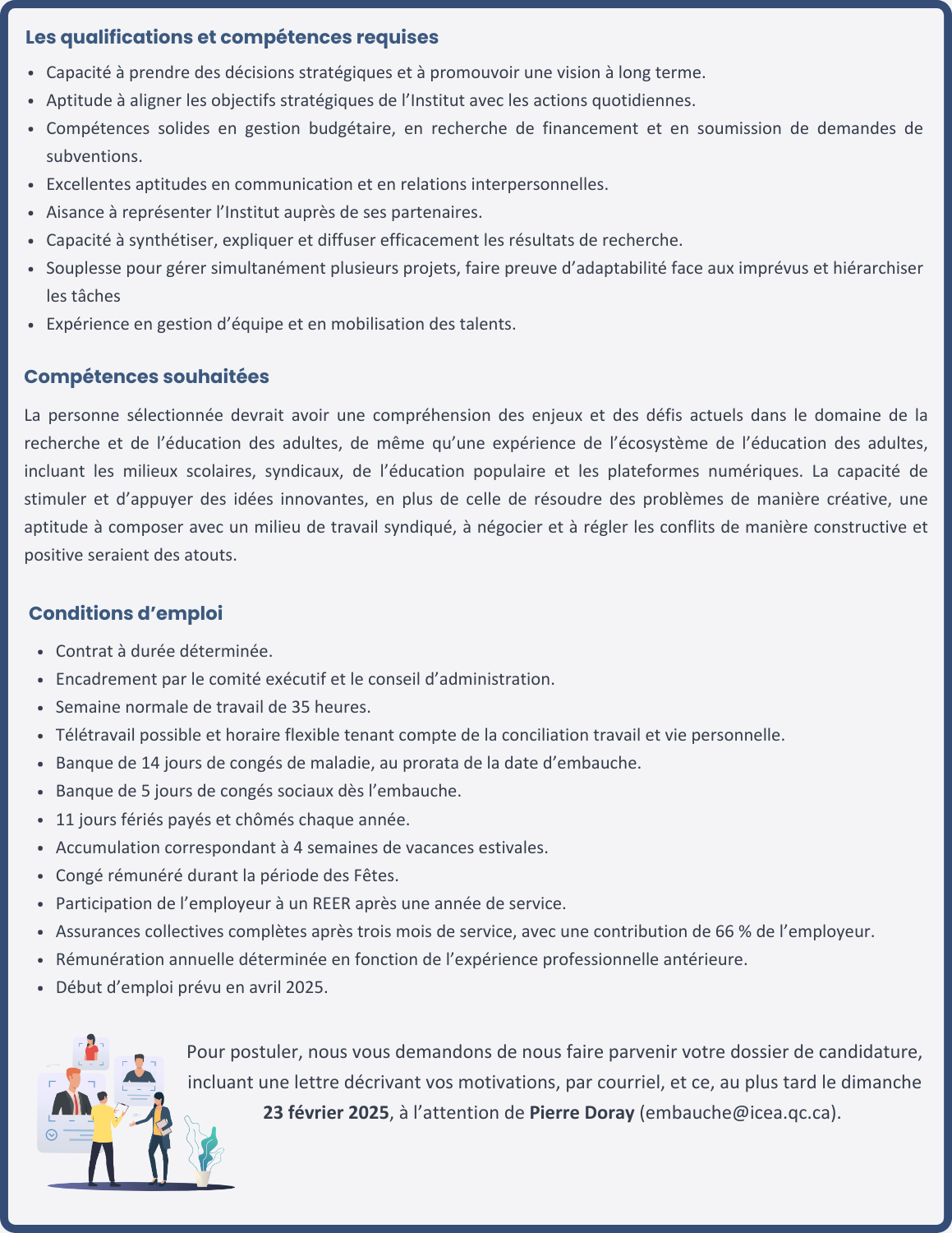 Offre d'emploi - Page 2