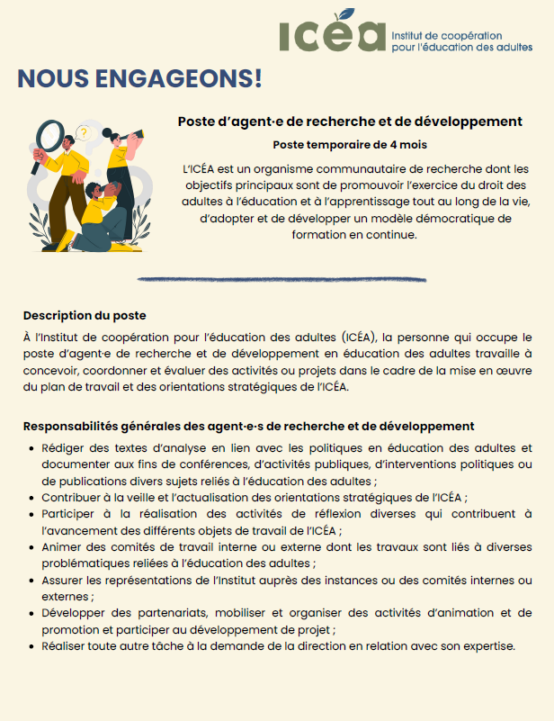 Offre d'emploi 1