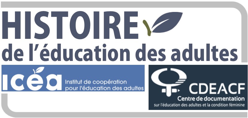 Logo site web histoire de l'éducation des adultes