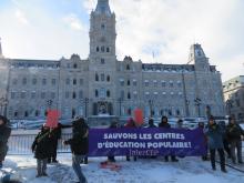 manifestation centre d'éducation populaire du 4 décembre