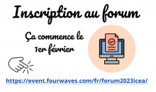 Inscription au forum à partir du 1er février 2023