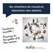 Six chantiers de travail en éducation des adultes