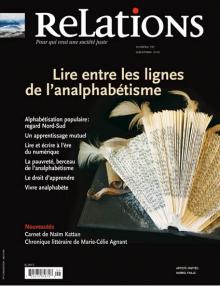 Première page de la revue Relations de septembre 2013